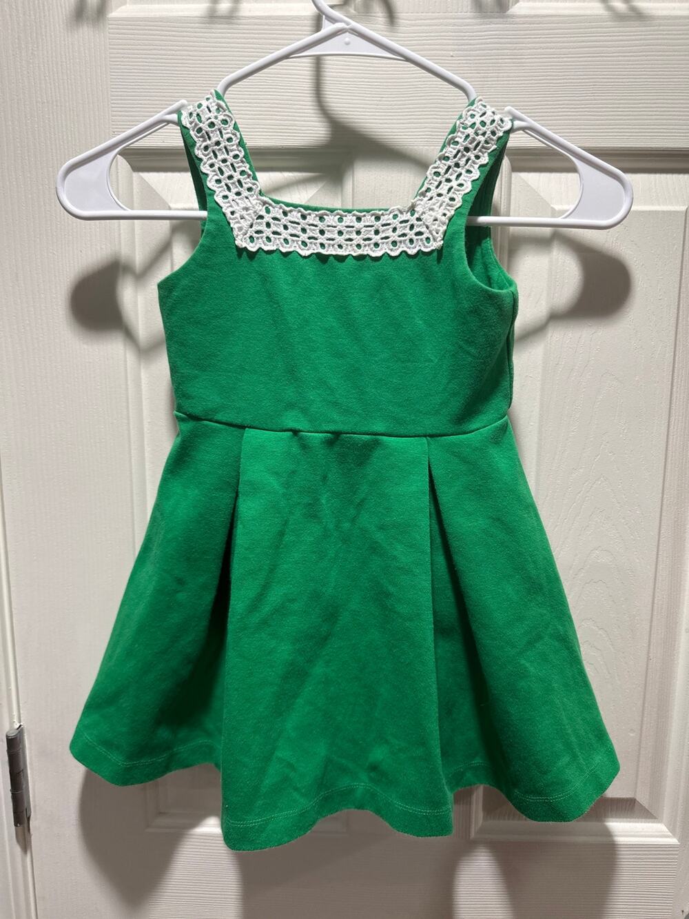 Green Janie and Jack retro green dress